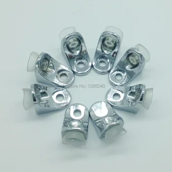 

New 8pcs Chrome F-style Cabinet Support Glass Shelf Clamp Clip Board With Glass Suction Cupboard For Cabinet