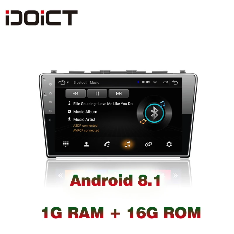 Excellent IDOICT Android 8.1 Car DVD Player GPS Navigation Multimedia For Honda CRV Radio 2008 2009 2010 2011 car stereo wifi 0
