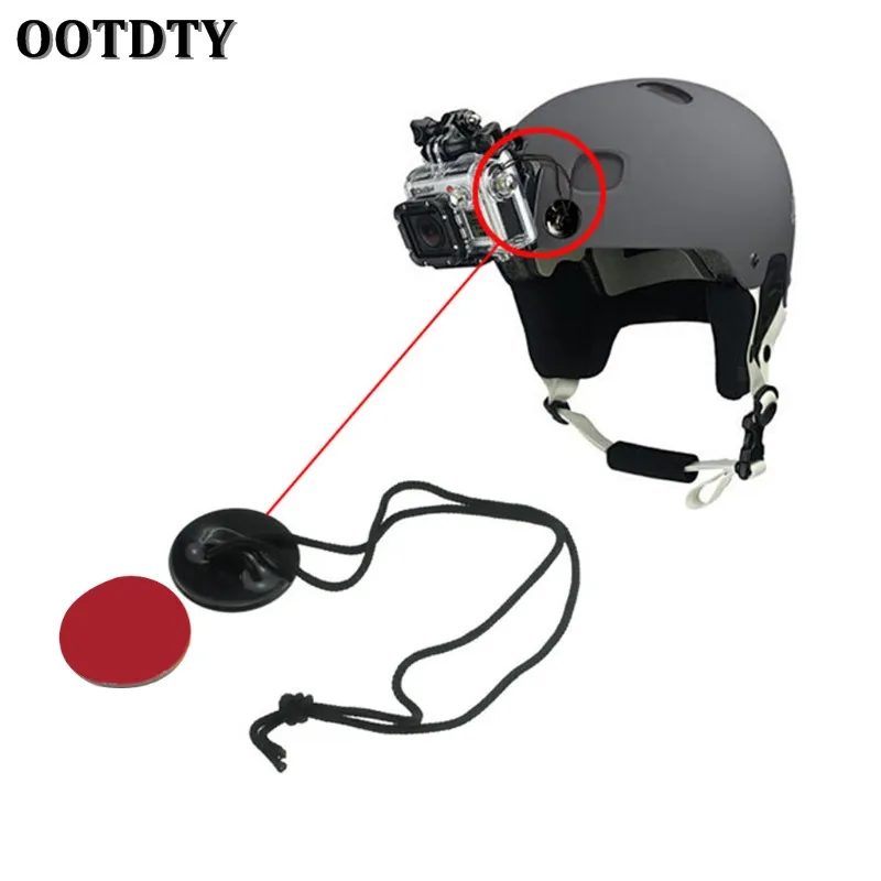 

OOTDTY 5 pcs / lot Security Safe Tether Straps With Sticker Kit For GoPro Go Pro hd hero 4 3 + 3 2 1 sj4000 camera For xiaomi yi