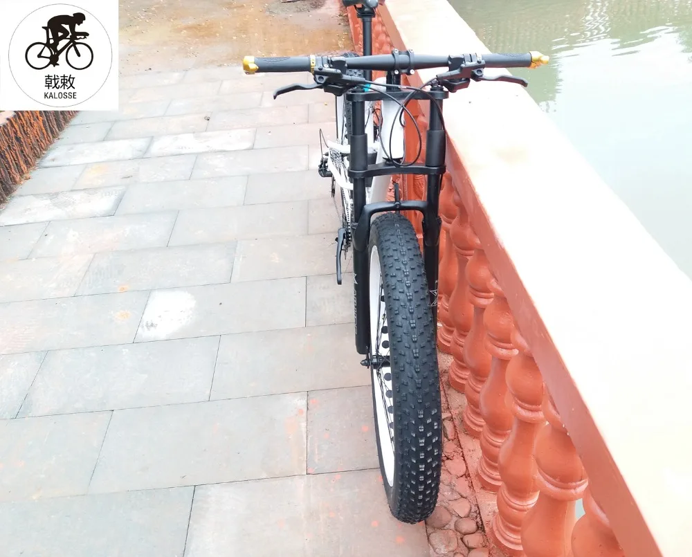Discount Kalosse  soft-tail frame  beach  bike  26*4.0 tires  17 inch Hydraulic brakes    M310   Snow bike  24 speed 2