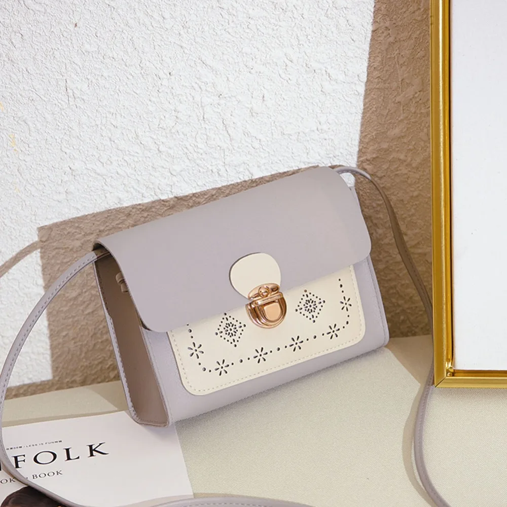 

Fashion Women Laser Carved Messenger Bag Brand Designer Shoulder Bag for Women Small Clutch Bag Female Crossbody Bags
