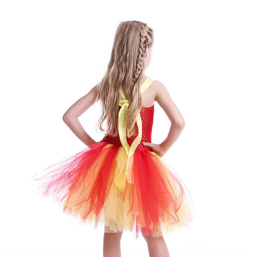 Girls Halloween Iron Man Tutu Dress Children Superhero Cartoon Tulle Costume (9)