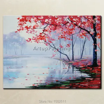 

Hand painted Canvas Oil painting Wall Pictures for Living room wall decor art canvas painting palette knife landscape painting 8