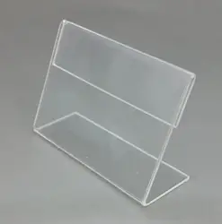 7x5 см прозрачный акриловый Пластик таблице знак ценник label Дисплей Бумага продвижение держателей карт толщиной 1.3 мм стенд L 1000 шт