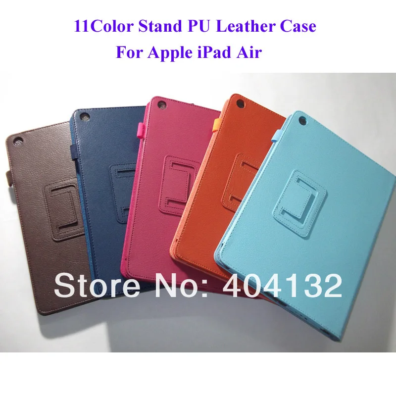 100 шт. складной чехол хорошего качества для iPad Air Stand PU кожаный чехол для Apple iPad 5 Чехол-DHL EMS