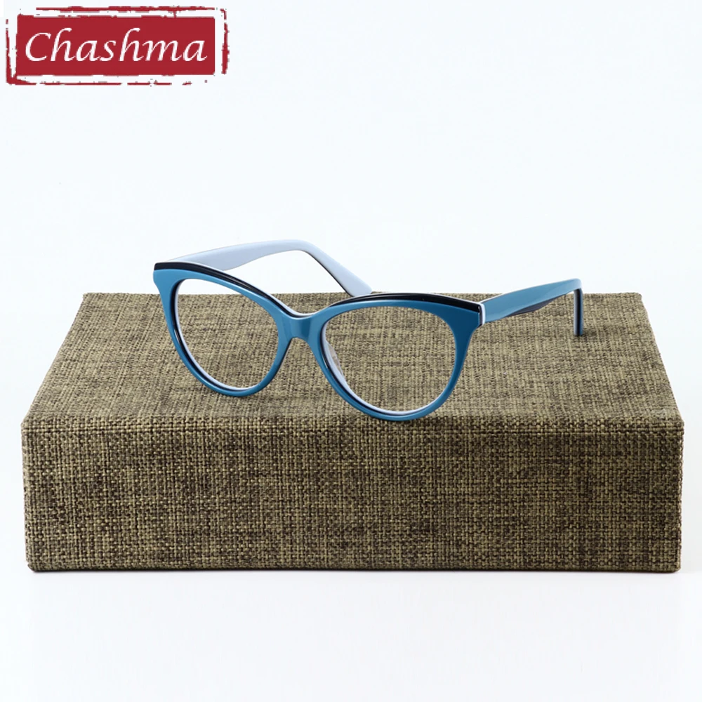 Женские очки из ацетатного материала Chashma брендовые модные трендовые для