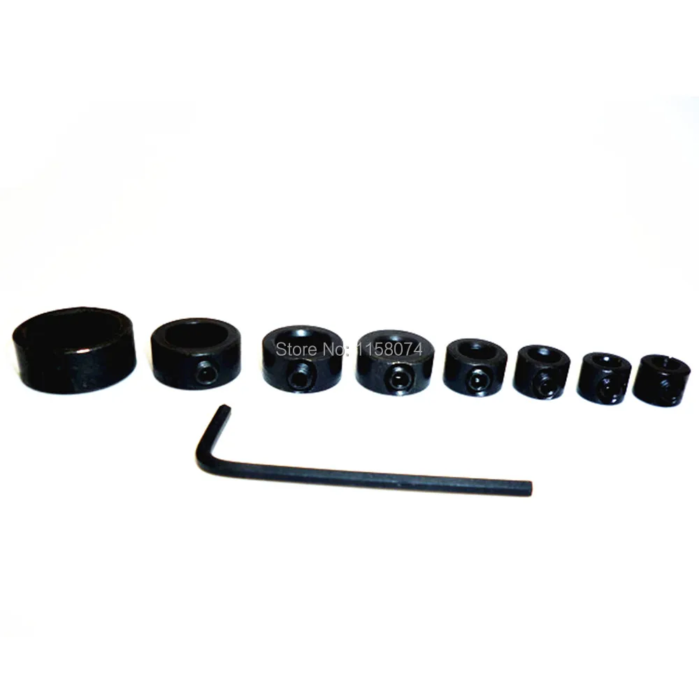 Woodworking Depth Stop Collar Set Wood Depth Hole Drill Press Collars Ring