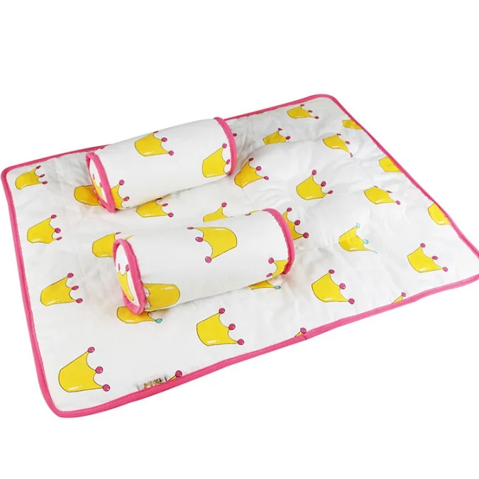 Детская анти-рулонная Подушка для сна, плоская подушка с памятью, подушка для новорожденных, безопасная Подушка для сна - Цвет: Цвет: желтый