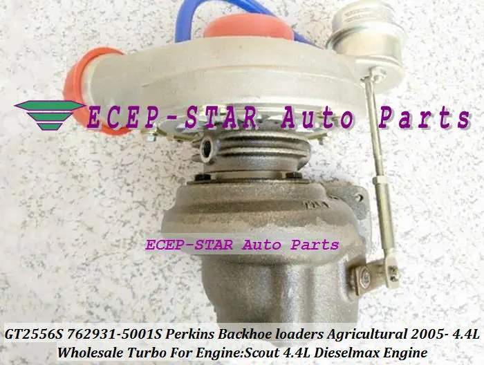 GT2556S 762931-0001 762931-5001S Turbo Turbocharger For Perkins Backhoe loaders 2005-06 with Scout 4.4L Dieselmax Engine  (5)