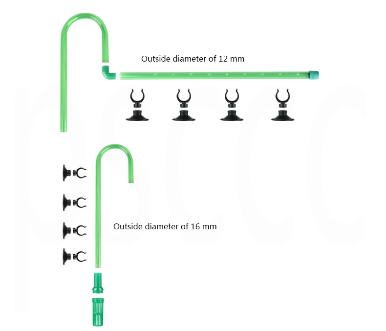 Внешний аквариумный фильтр, канистра, трубка, изгиб, поток, отток дождя, комплект, трубчатый шланг, аксессуары для аквариумного фильтра 12 мм или 16 мм - Цвет: 16MM and 12MM A SET