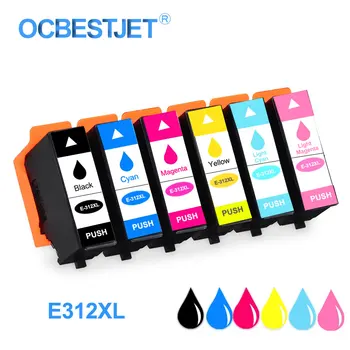 

E312 E312XL Compatible Ink Cartridge With Chip For Epson Expression Photo HD XP-8500 XP-15000 Printer Full With Dye Ink