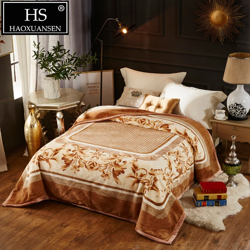 4 Kg Thick Imitation Fleece Cloudy Blanket High Quality Double Layer