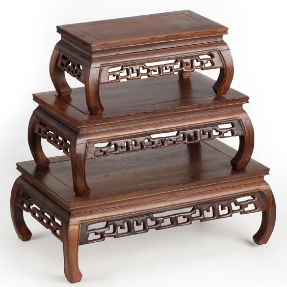 

F jade red wood stone base decoration crafts jade base set of three rectangular table with wooden wings