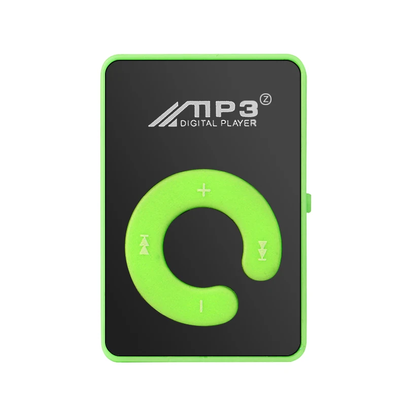 MP3 плеер мини MP3 плеер с поддержкой 8 Гб TF карты с USB кабелем Студенческая подарочная карта MP3 мини портативный Mp3 высокое качество элегантный - Цвет: Зеленый