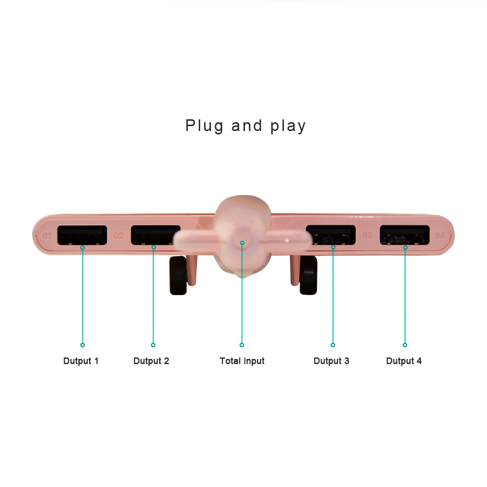 CHUYI мульти usb-хаб Симпатичный Самолет дизайн USB разветвитель 4 порта USB 2,0 концентратор Jet Airliner usb-хаб адаптер для ПК Аксессуары для ноутбуков