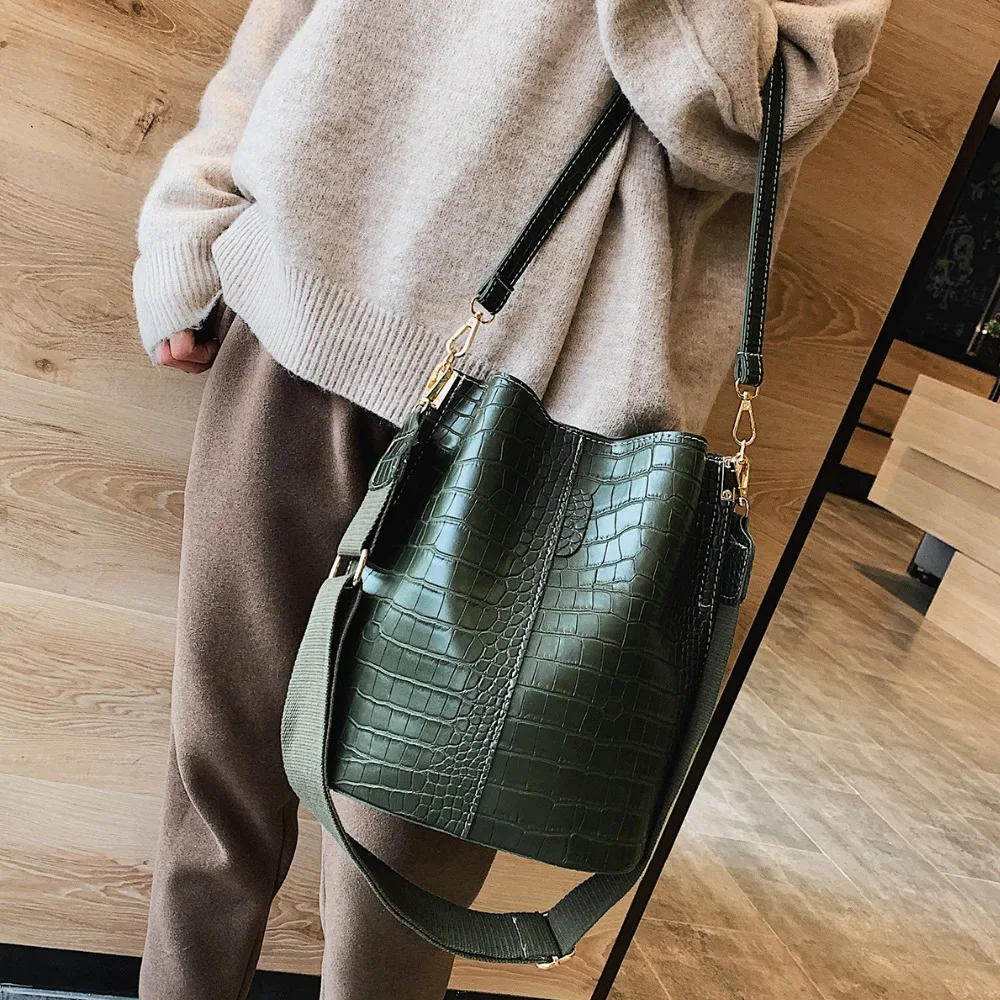  Vintage leather Stone Pattern Crossbody Bags For Women 2020 New Shoulder Bag Fashion Handbags and P - 32975584161