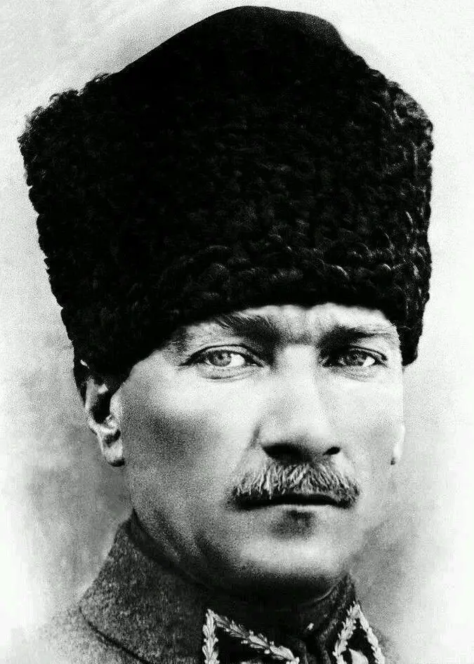 

N0752 Mustafa Kemal Ataturk Revolutionary President of Turkey Wall Sticker Silk Fabric Poster Art Indoor Decor Bright