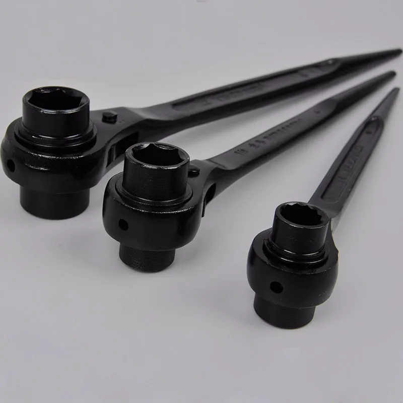 Multi-standard pointed tail ratchet wrench shelf scaffolding special wrench