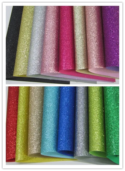 

16pcs 21x30cm A4 sheet colour sample thin fine glitter fabric material for kids DIY christmas DIY photo frame Albums bow CN001