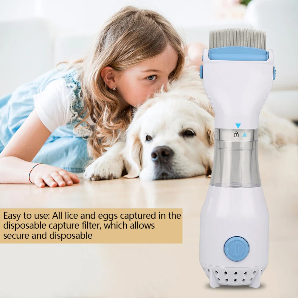 Electric Flea Comb Puppies Fleas Treatment Safe Pets Kill For Dogs Cats