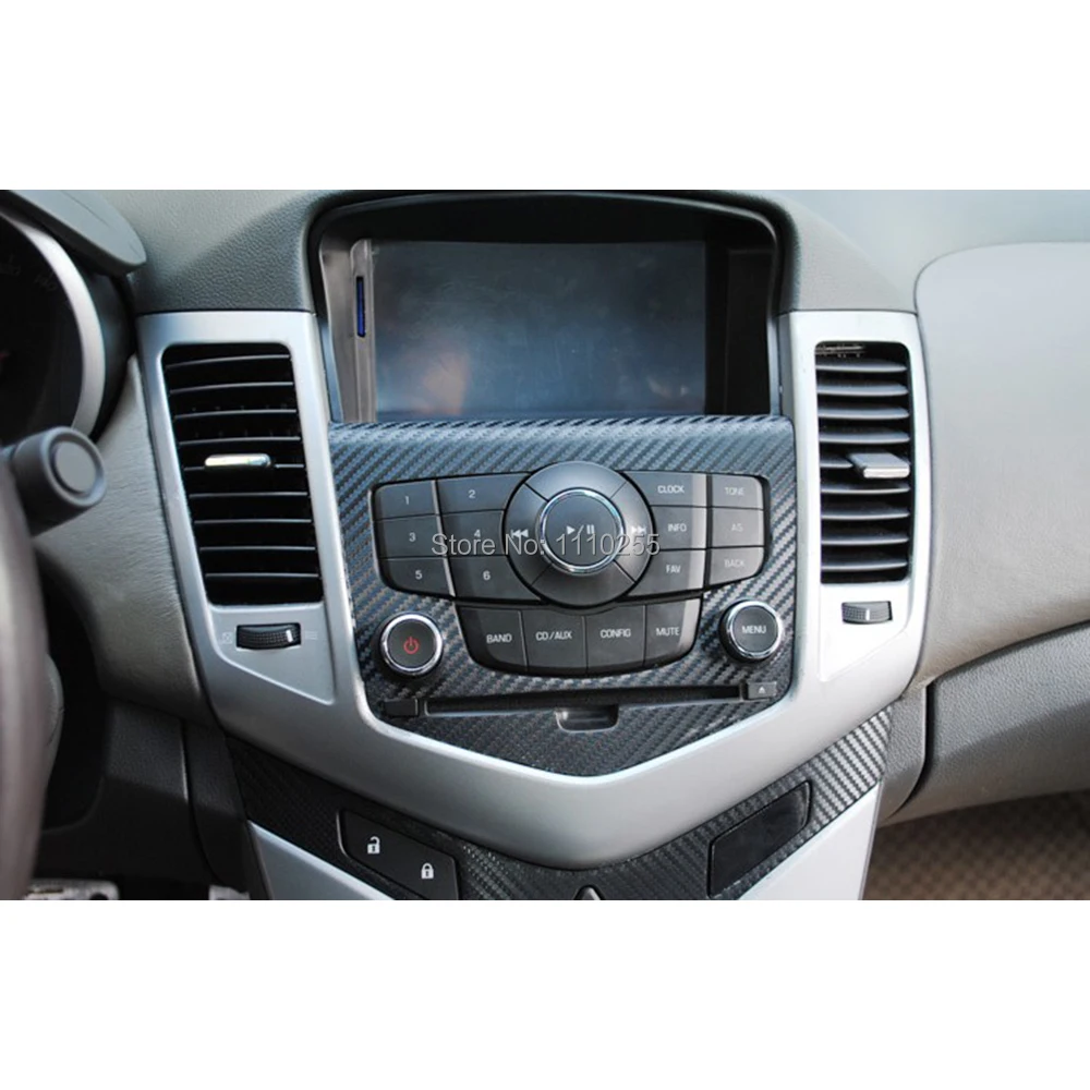 Aliauto виниловая наклейка из углеродного волокна, автомобильная наклейка на консоль, специальный дизайн, аксессуары для Chevrolet Chevy/Holden Cruze