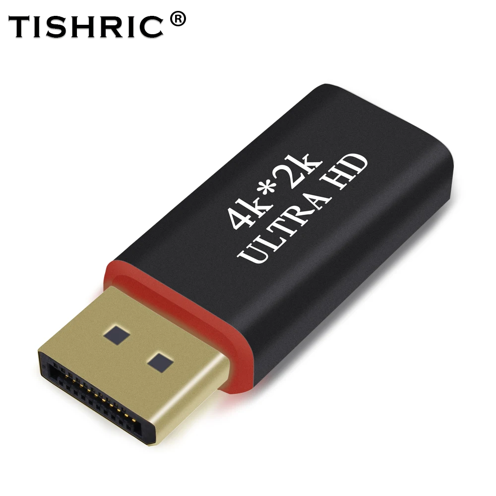 TISHRIC DP DisplayPort порт дисплея к HDMI адаптеру конвертер 4K 2K HD папа женскому Видео Аудио