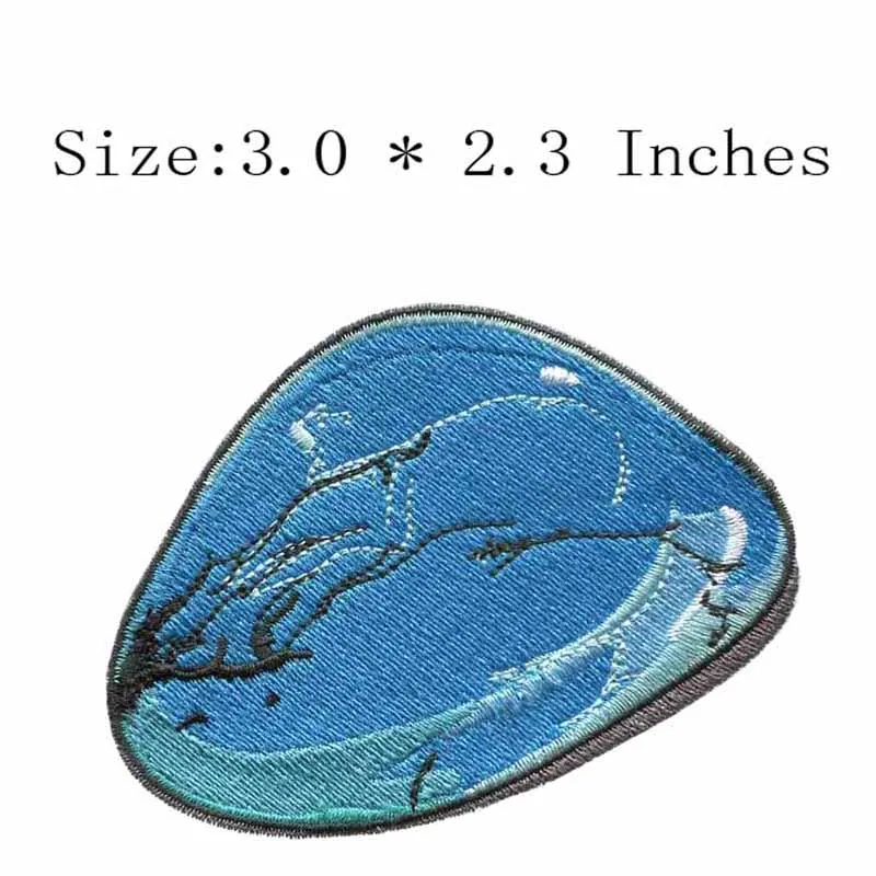 

Mountain with a tree 3.0"wide embroidery for painting patch/christmas/halloween