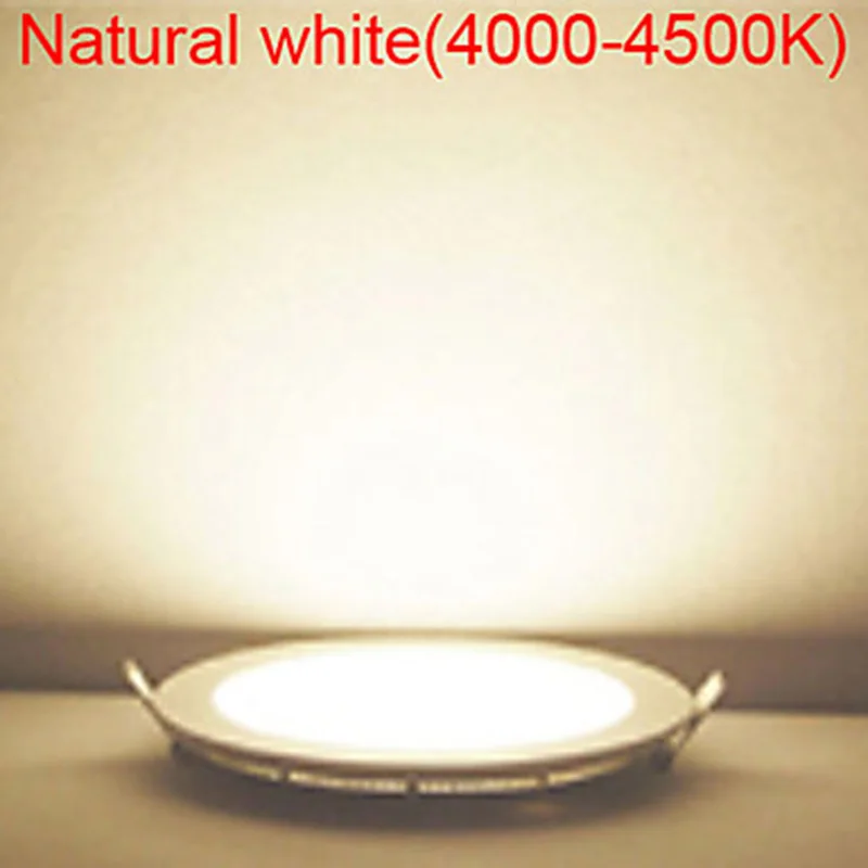6W 9W 12w 18W Round Super Slim LED Square Panel Lights Lámparas del panel del LED, luces de techo LED6