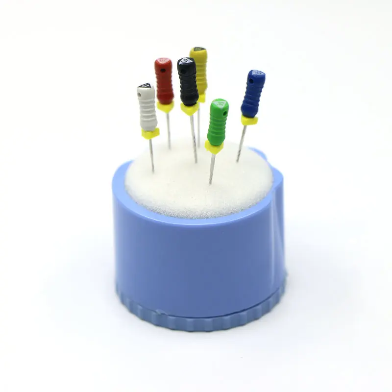 

1Pc Dental Round Endo Stand Cleaning Endo Files Holder Foam Sponge Files Drills Block Box Autoclavable Dental Materials