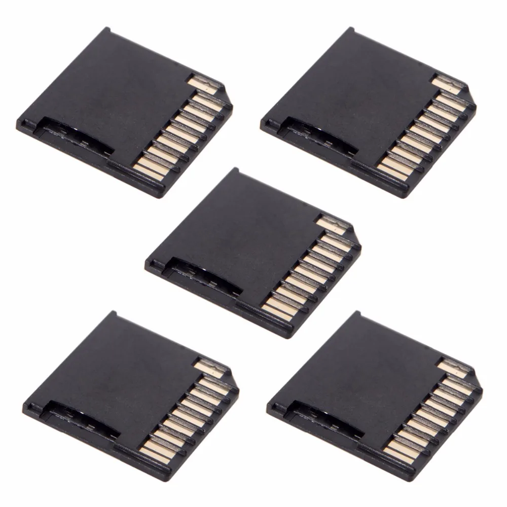 

5pcs Micro SD TF to SD Card Kit Mini Adaptor Low Profile for Extra Storage Macbook Air / Pro / Retina Black