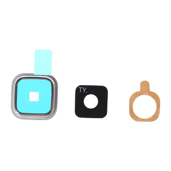 

1 Set Rear Camera Lens Glass Cover + Metal Frame + Sticker For Samsung Galaxy S5