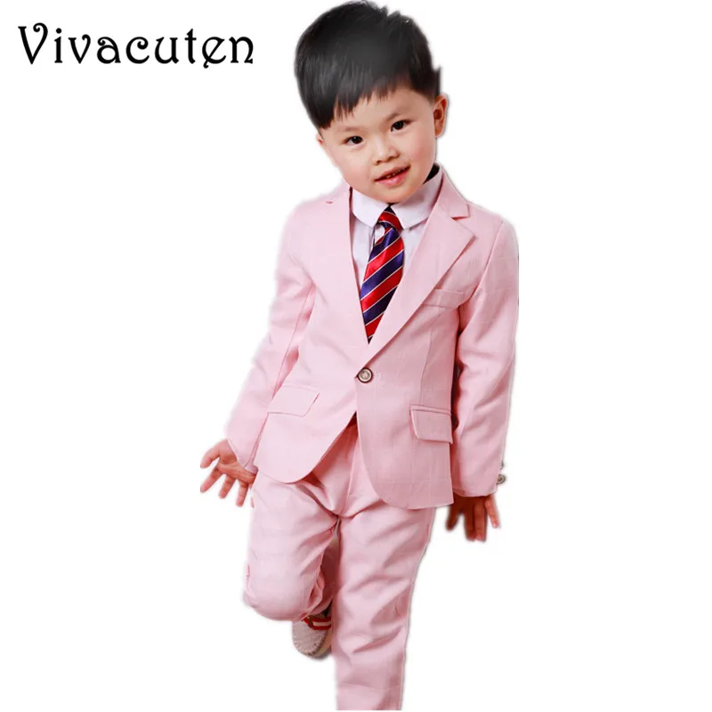 

Fashion Boys Cotton Formal Suits For Weddings Kids Blazer Shirt Pants 3pcs Set Gentle Children Preppy Party Suit Clothes F131