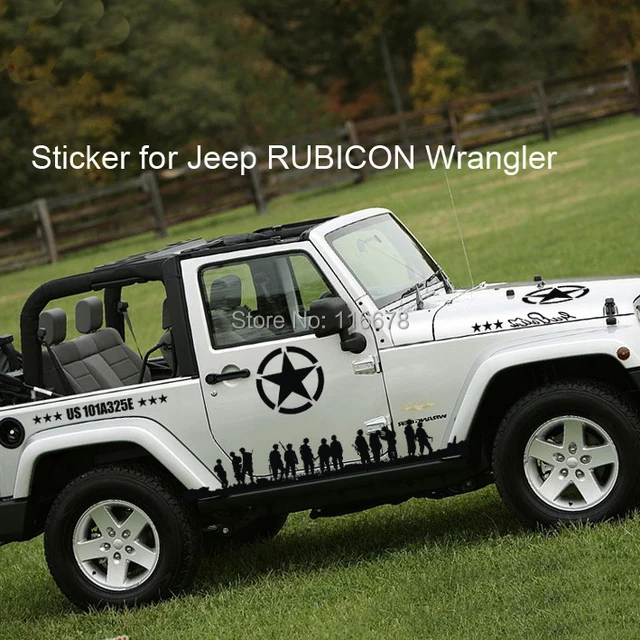 Black Car Sticker For Jeep Rubicon Wrangler Oscar Mike Oscarmike