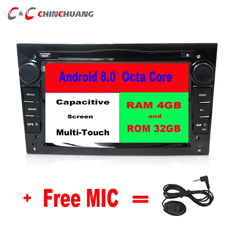 

Octa Core Android 8.0 or 8.1 Car DVD Player for Opel Astra Vectra Antara Zafira with GPS Navi Radio Support 4G TPMS DSP 4GB+32GB
