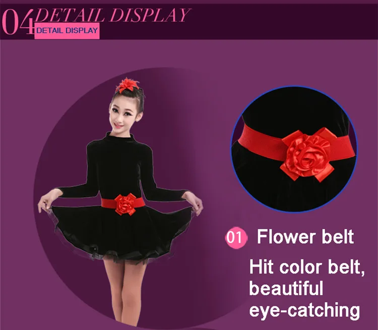  Tango Ballroom Dance Dress For Girl (2)