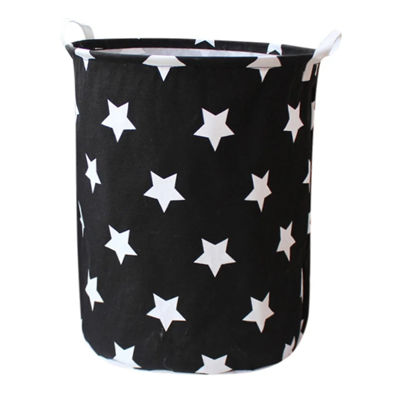Cotton Linen Fabric Waterproof Folding Geometric Figure Dirty Clothes Storage Bags Toy Storage Sundries Storage