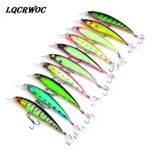 1pcs 11cm 13.5g Fishing Lures 3D Eyes Floating Laser Minnow Hard Aritificial Wobblers Crankbait Plastic fish Baits Pesca Isca
