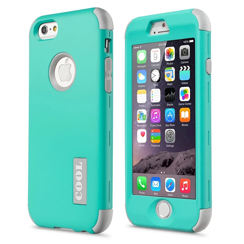  New For Apple iPhone 6 4.7" Protect Case Cover Slim Hybrid Dual Layer Shockproof TPU Hard Phone Cases w/Screen Protector+Pen 