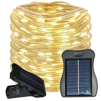 

10M 100LEDs Solar Powered Lamps String Light with Clamp for Christmas Home Decoration