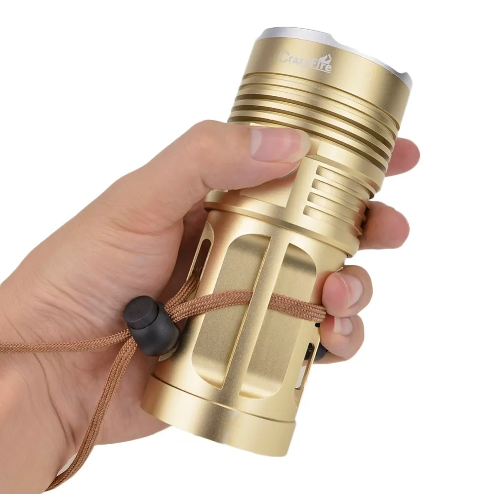 Bateria e Carregador Lanterna com 18650 Crazyfire Barato Super Brilhante Lumens Led Lanterna Tocha 10 Xcree Xm-l t6 80 w 10000 13 Cheap lumen led flashlight