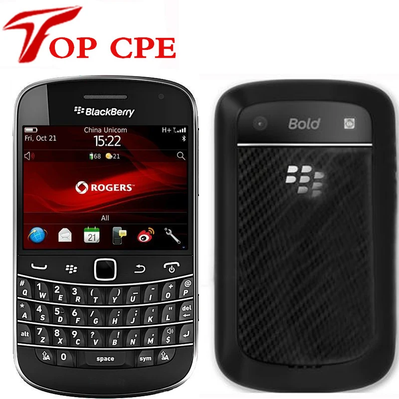 Original BlackBerry Bold Touch 9930 Unlocked Mobile Phone Internal 8GB Memory 5MP Camera 3G Smartphone Free