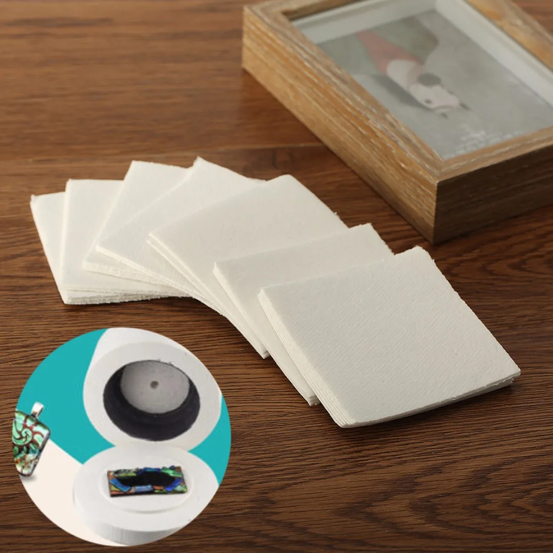 JX-LCLYL New 50 Sheets 80*80*1mm Microwave Kiln Glass Fusing Paper Ceramic Fiber Square