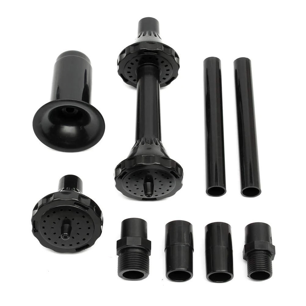Garden Black Sprayer Head Set Solar Powered Sprinklers Assorted Plastic Fountain Pond Multifunction Durable Water Pump Nozzle | Дом и сад