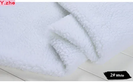 white 150X50 см, 1 шт., хорошая плюшевая ткань, теплая мягкая имитация овечьей шерсти, фланелевая кашемировая плюшевая ткань, материал для шитья, внутренняя подкладка, пальто - Цвет: white