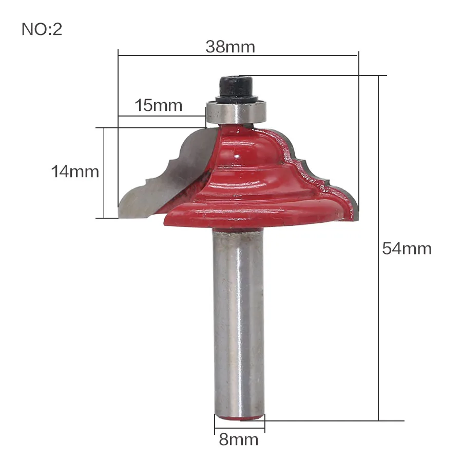 1Pc Table Edge Router Bit - French Baroque 8\
