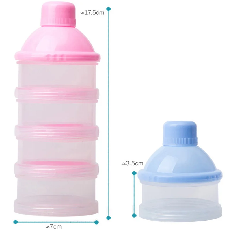 Четыре сетки контейнер для детского питания коробка портативный молочный порошок формула диспенсер пищевой контейнер для хранения миска для кормления малышей для малышей