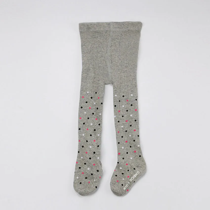 Cute 0 4y Baby Infant Girl Knitted Cotton Warm Tights Soft Elastic Dot