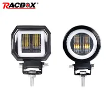 Противотуманная фара Вождение днем Off road свет фар Новый 7D 3 »20 W для мотоцикла Halo джипы ATV 12 V 24 V Внедорожник Worklight лучи
