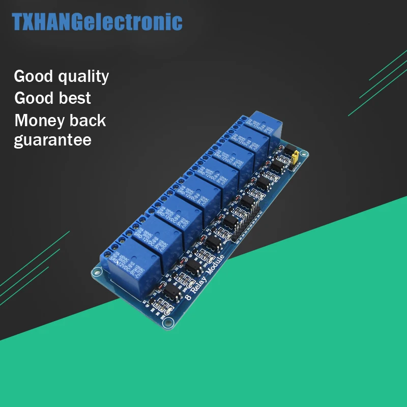 

12V 8Channel Relay Module with Optocoupler 2560 1280 ARM PIC AVR