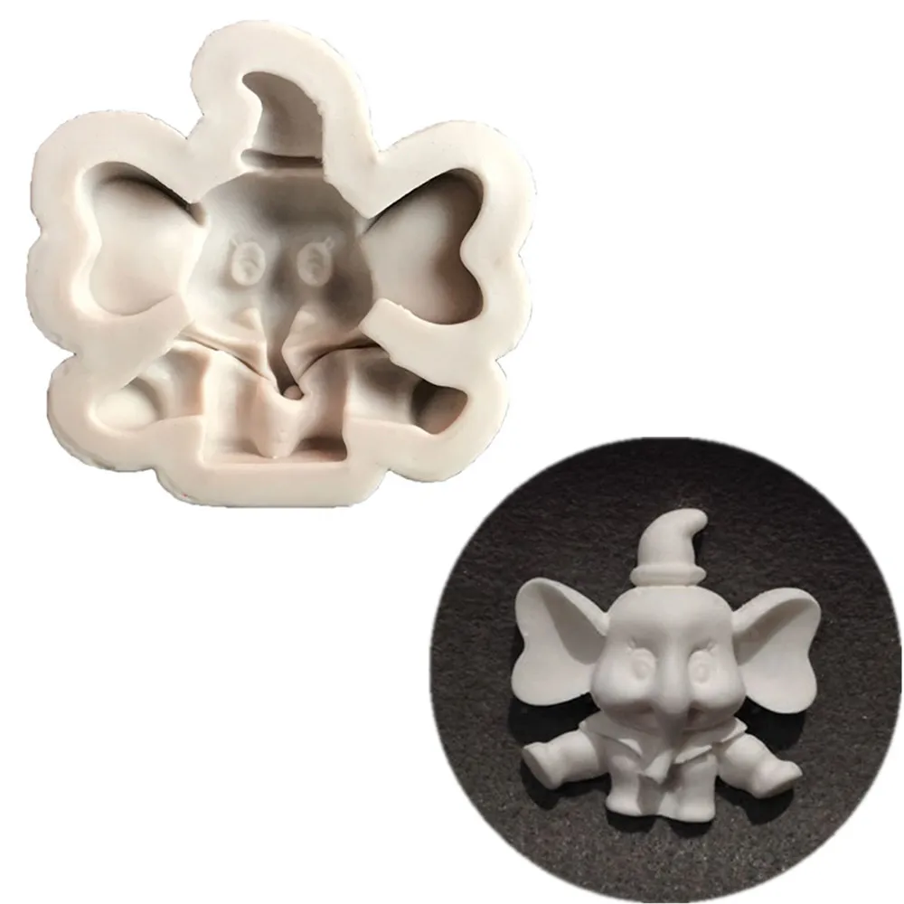 

Cartoon Elephant Fondant Cake Silicone Mold Chocolate Candy Molds Cookies Pastry Biscuits Mould DIY Decoration Baking Tool Aouke